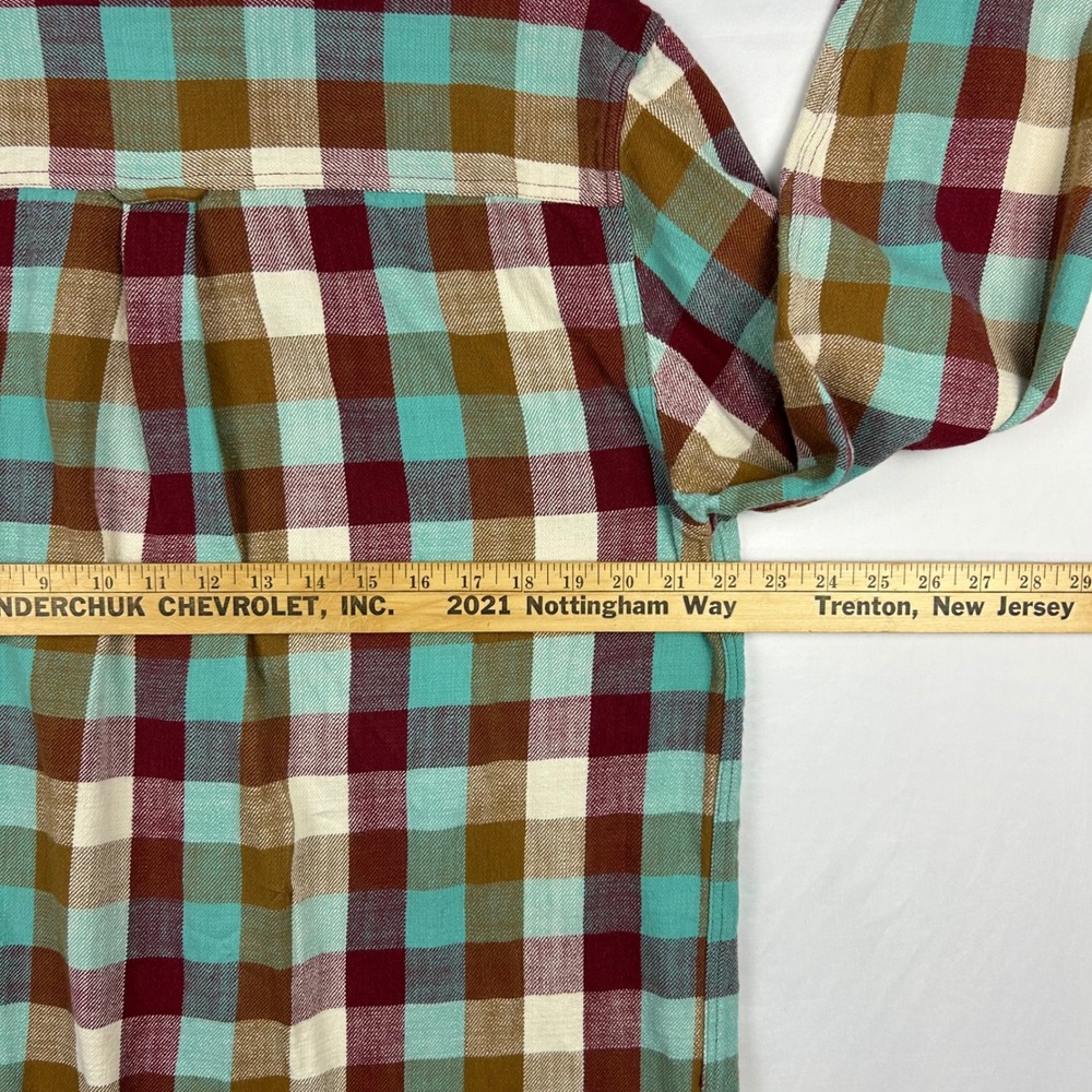 Woolrich Mens Large Plaid Flannel Button Down Shirt Multi Color Cotton 2 - Picture 11 of 11